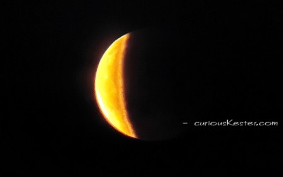 Lunar eclipse in Denmark