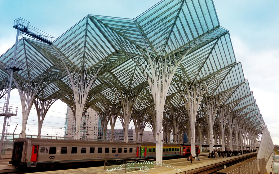 Gare do Oriente is a major train, bus and metro station located in eastern Lisbon. It is designed by the Spanish architect Santiago Calatrava