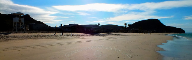 Tecolote beach near La Paz in Mexixo